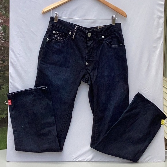 Preloved Hugo Boss Handcrafted jeans. Dark wash with button fly. - Picture 14 of 16